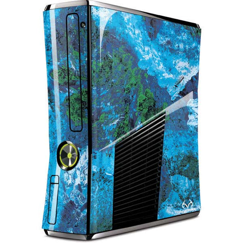 RealTree Xtreme Blue Camo Xbox 360 Slim (2010) Skin